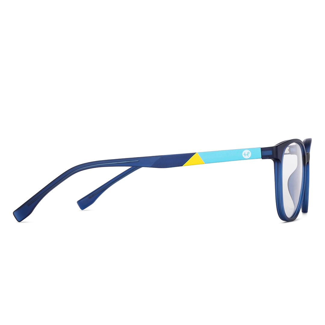 Hooper Online Sky Blue Full Rim Rectangle left side