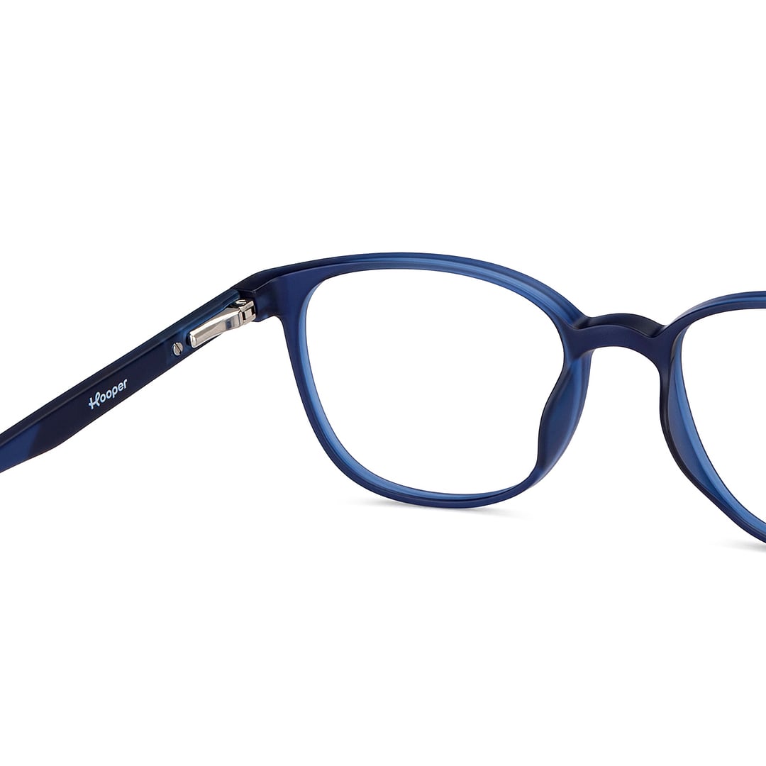 Hooper Online Sky Blue Full Rim Rectangle right side