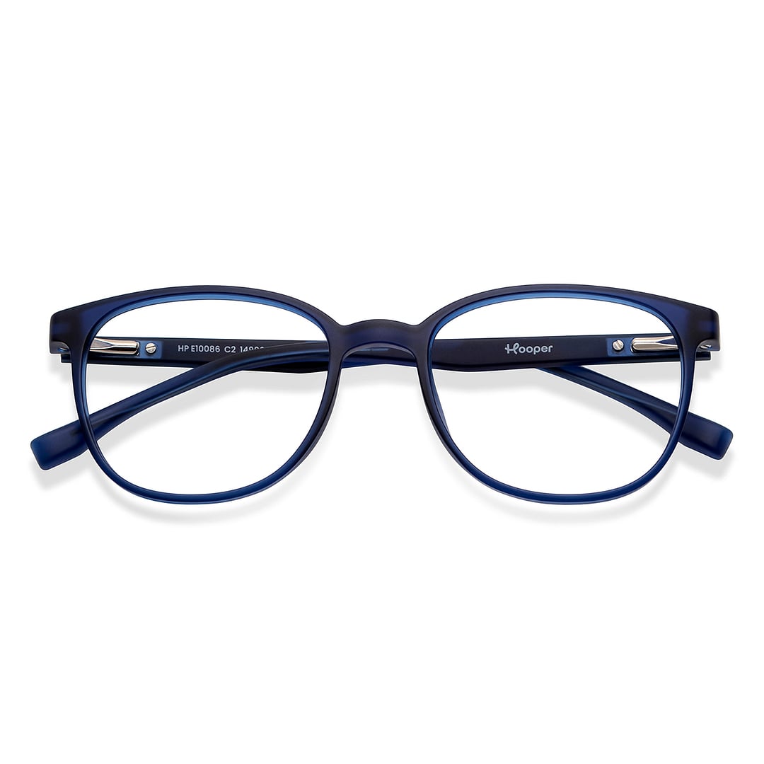 Hooper Online Sky Blue Full Rim Rectangle left side