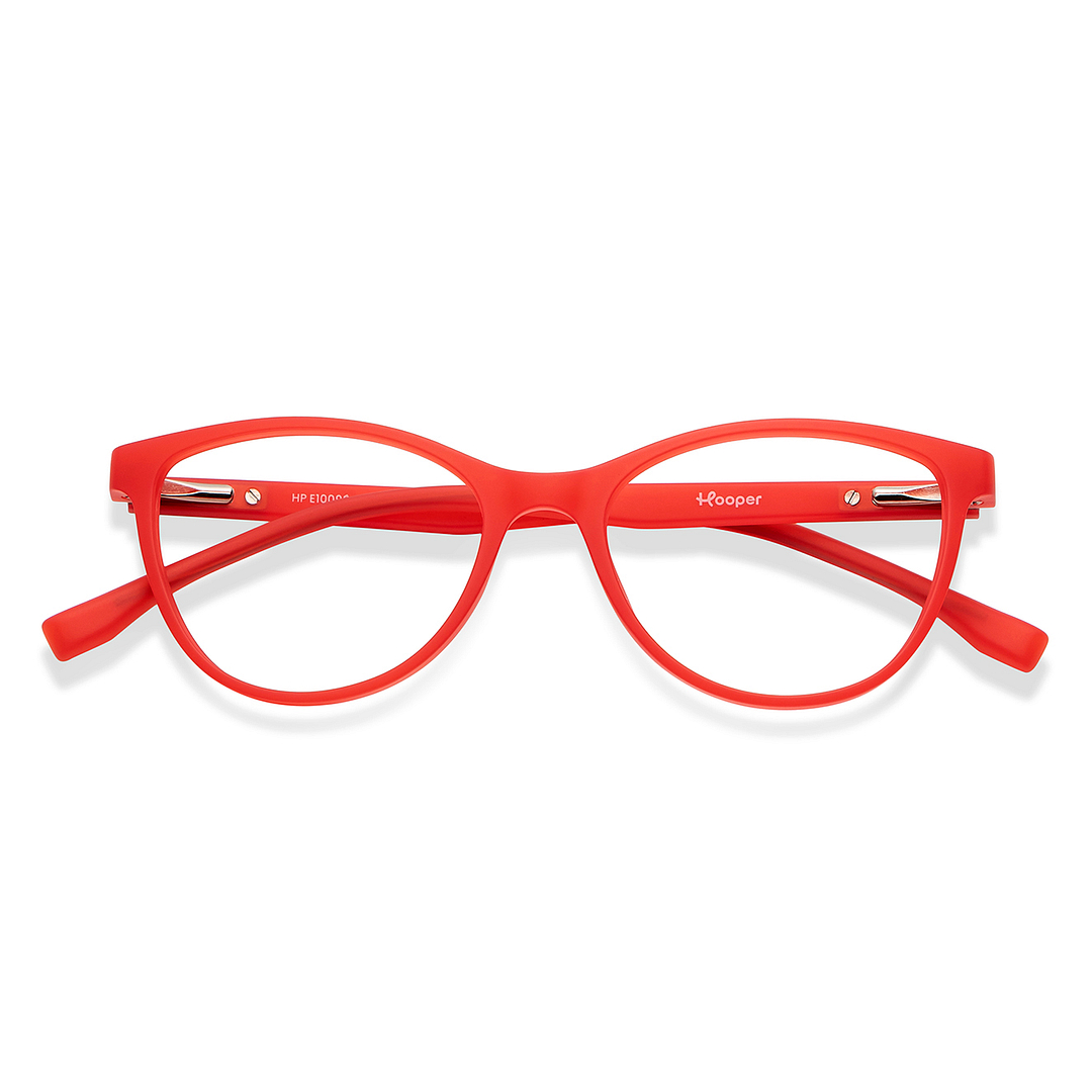 Hooper Online Red Full Rim Cat Eye left side