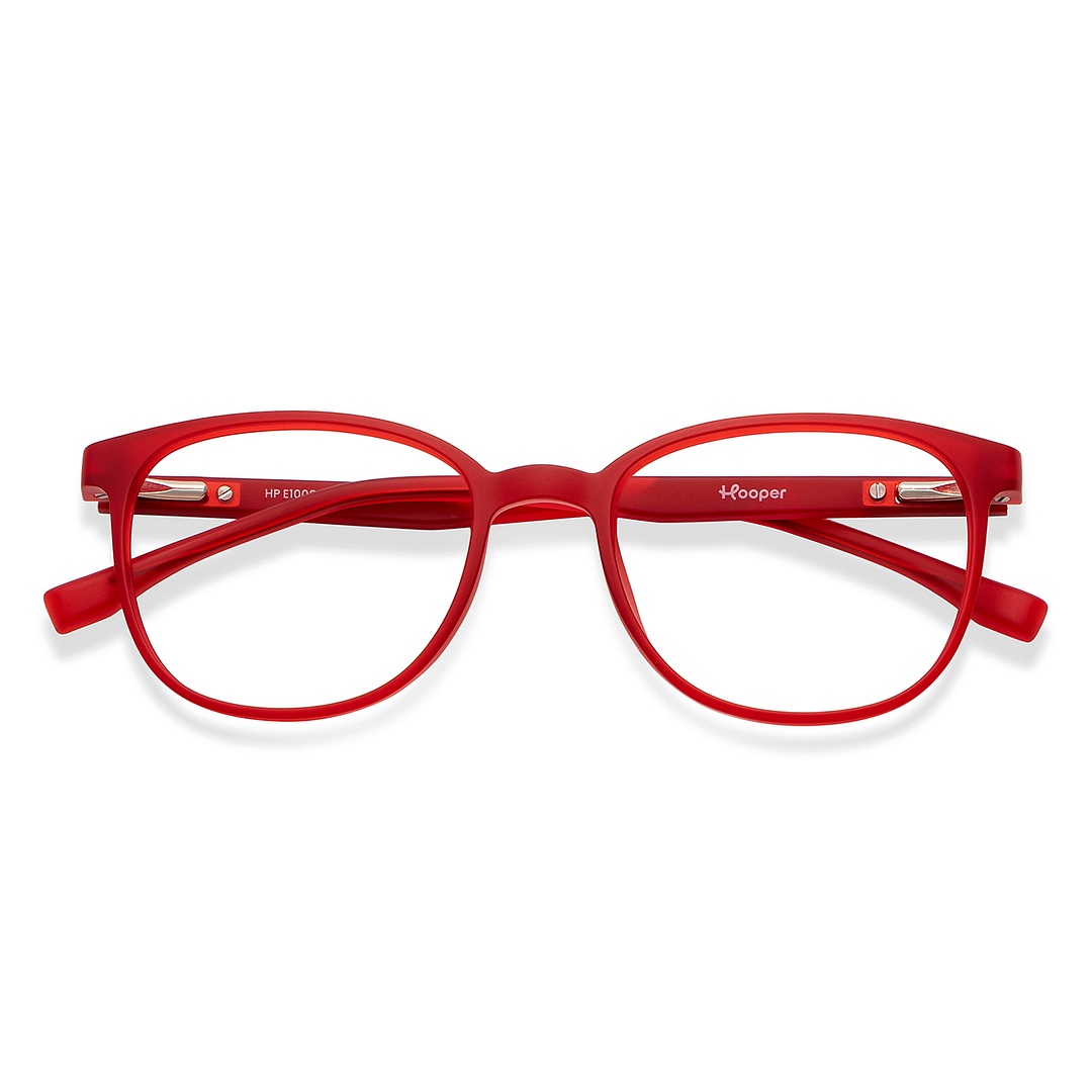 Hooper Online Red Full Rim Rectangle left side