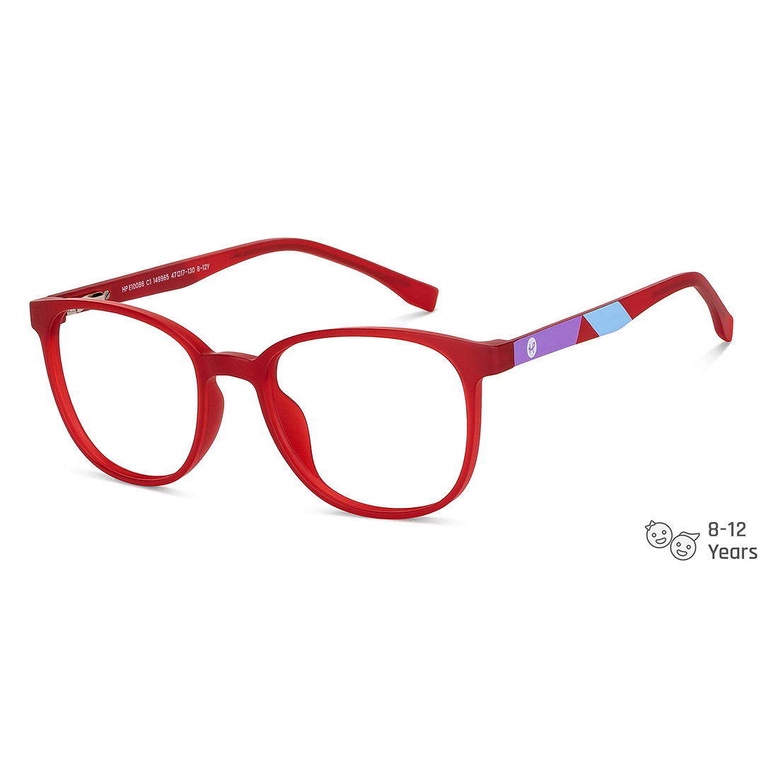 Hooper Online Red Full Rim Rectangle left side