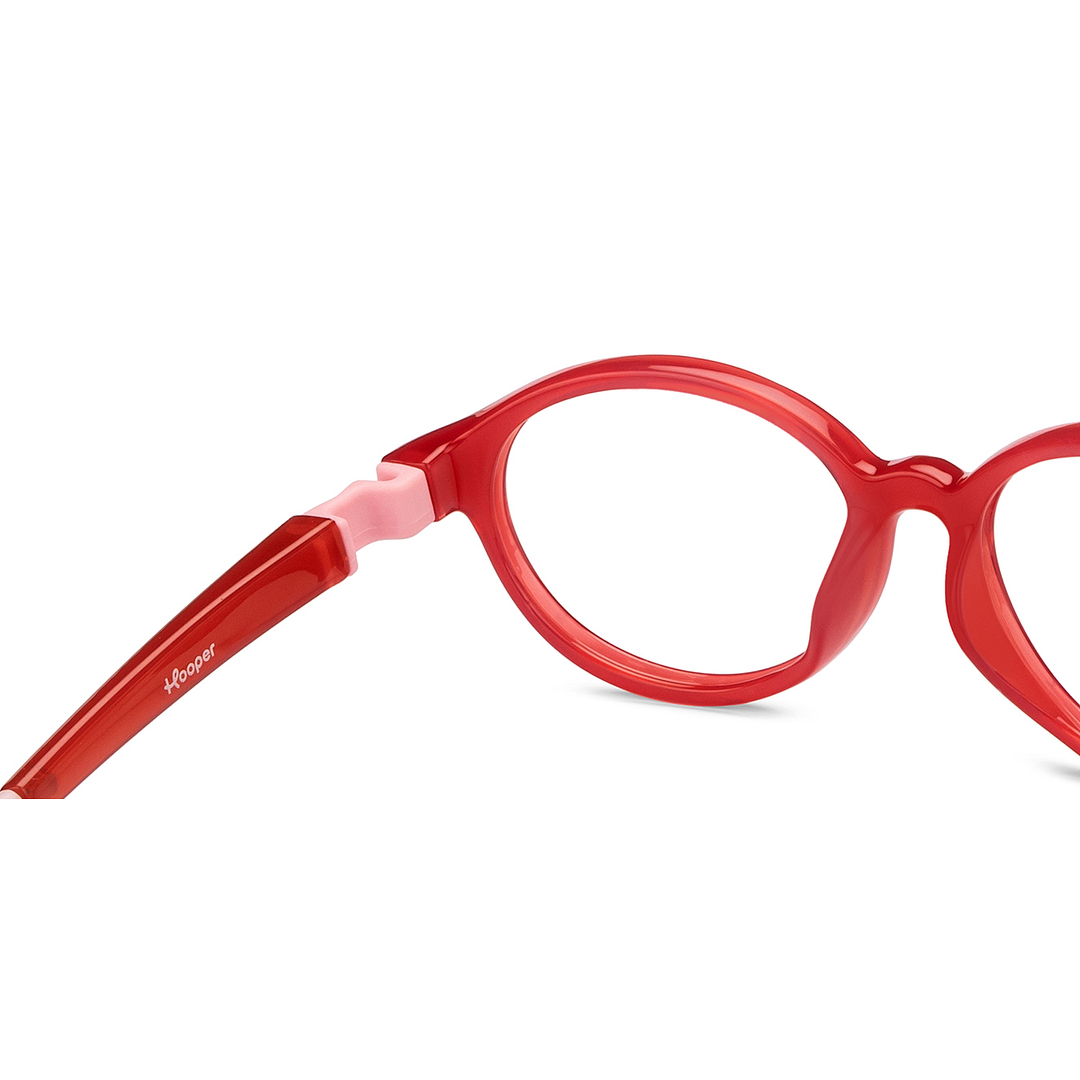 Hooper Online Red Full Rim Round right side
