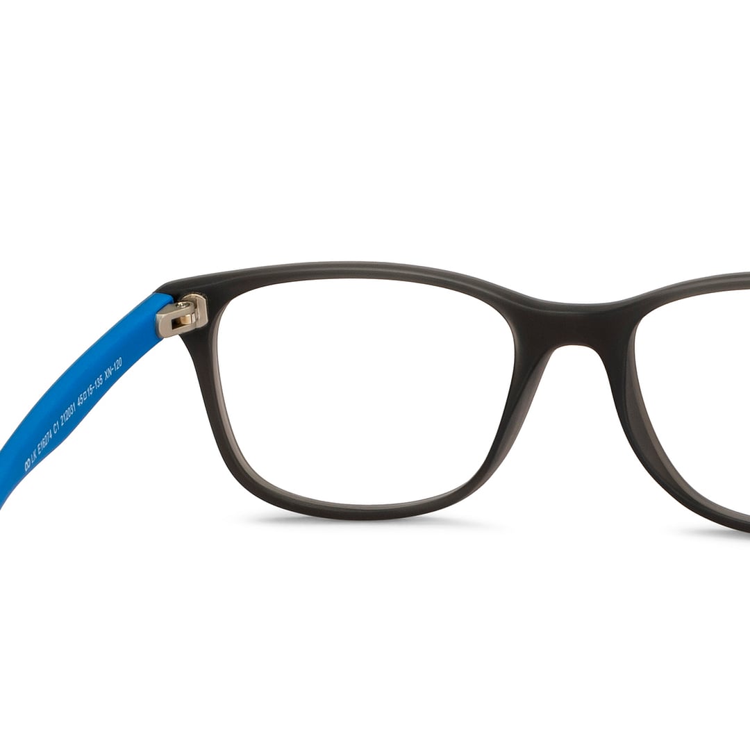 Hooper Online Gray Transparent Full Rim Rectangle left side