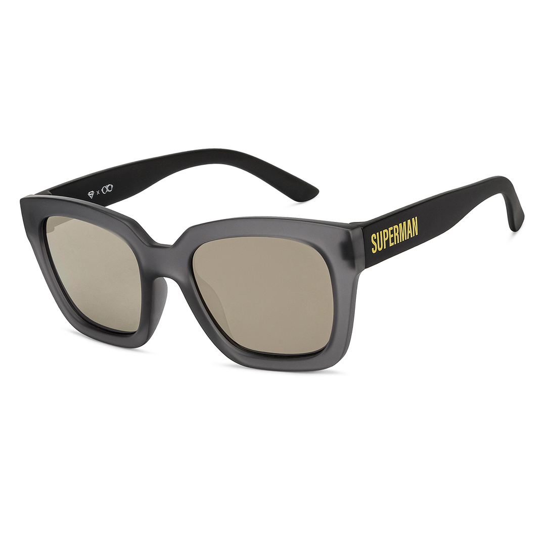 Hooper Light Grey Full Rim Square left side