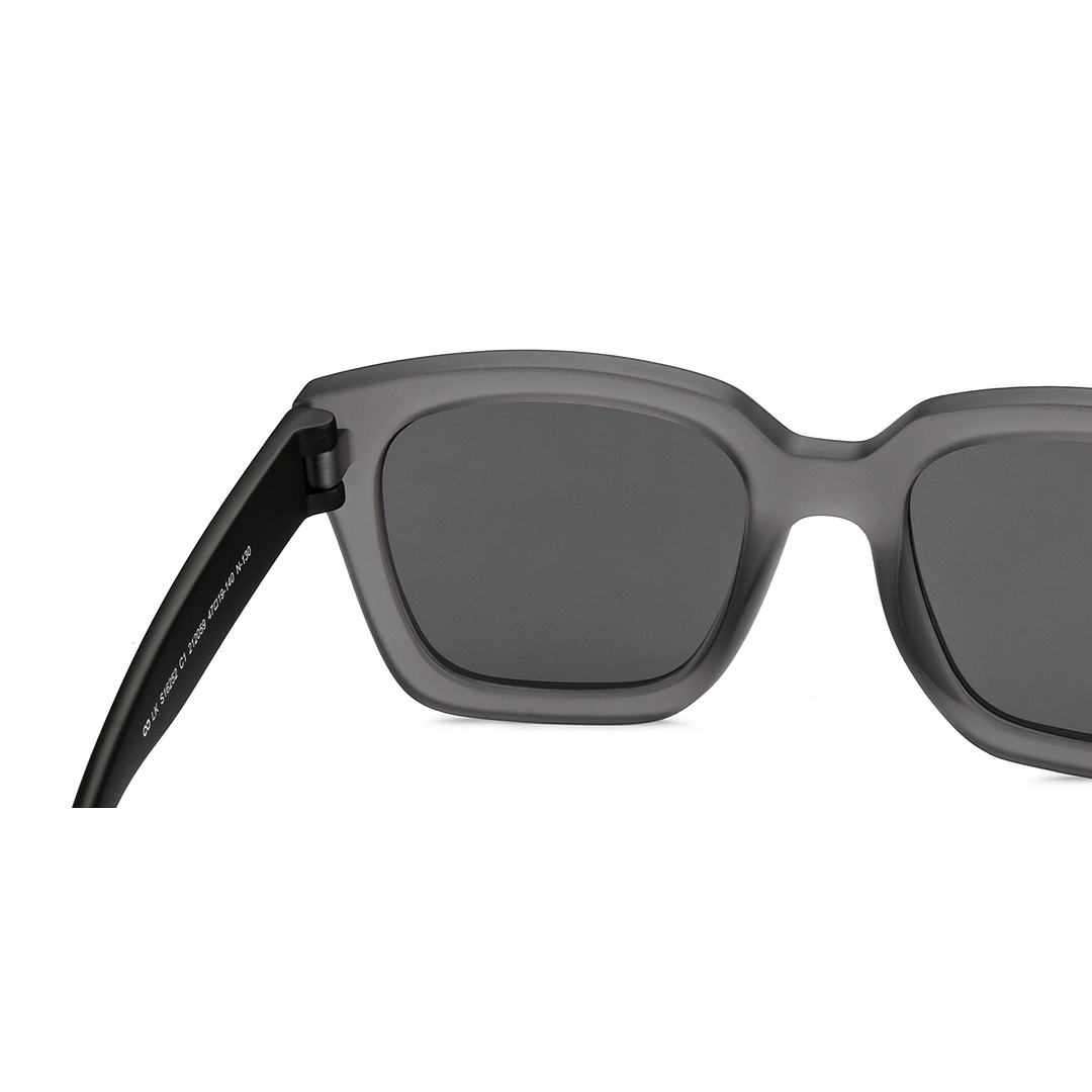 Hooper Light Grey Full Rim Square left side