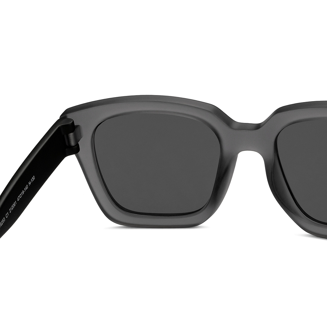 Hooper Light Grey Full Rim Square right side