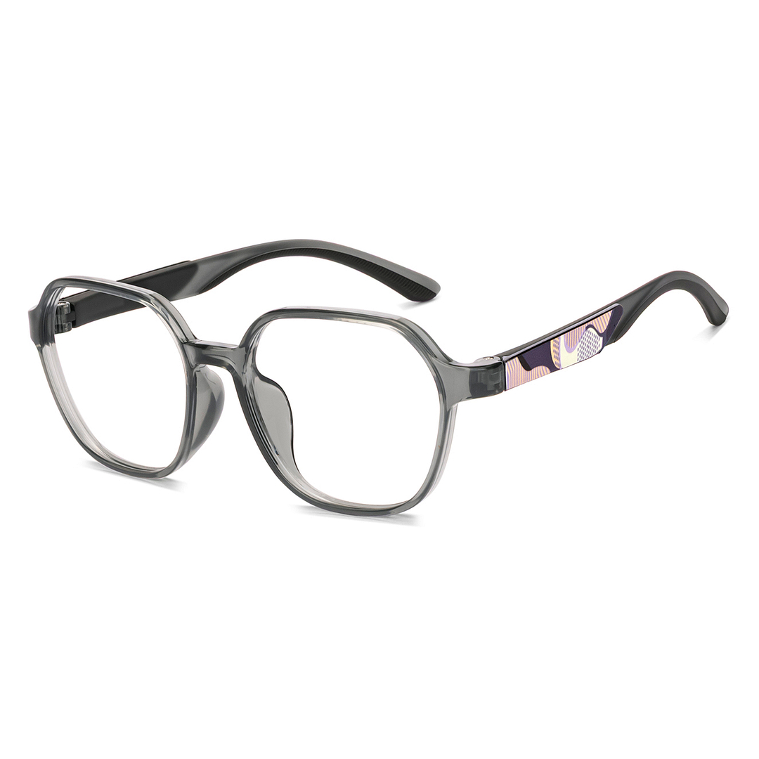 Hooper Light Grey Full Rim Geometric left side