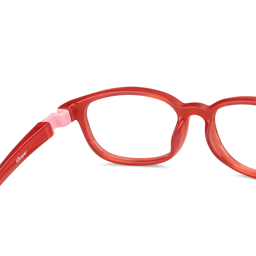 Hooper Online Red Full Rim Round left side