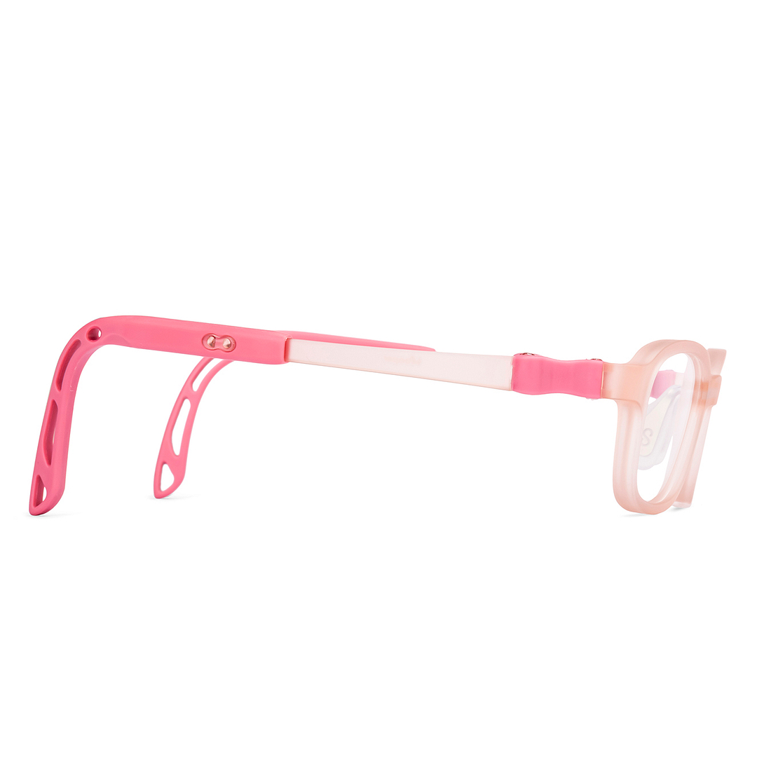Hooper Pink Transparent Full Rim Rectangle left side