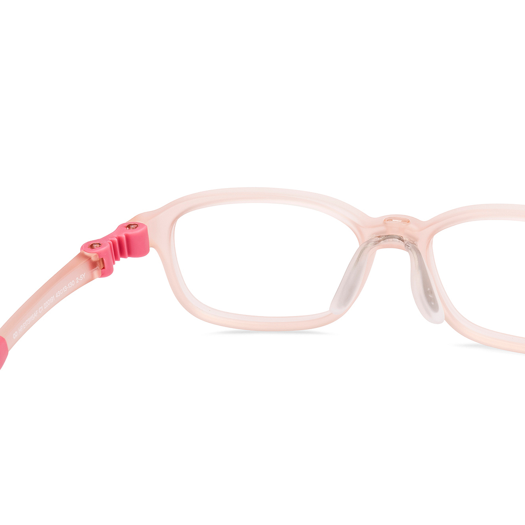 Hooper Pink Transparent Full Rim Rectangle right side