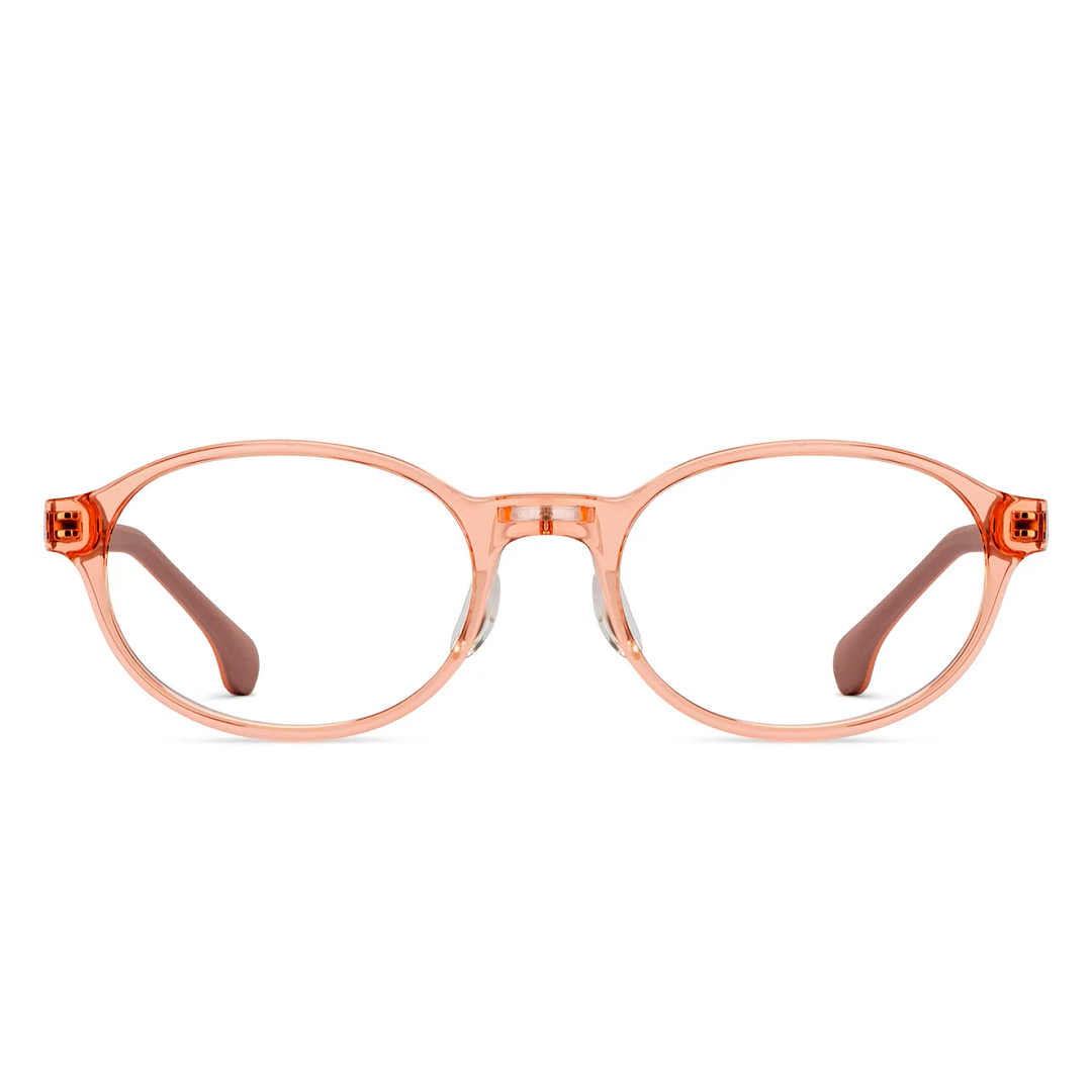 Hooper Orange Transparent Full Rim Round right side