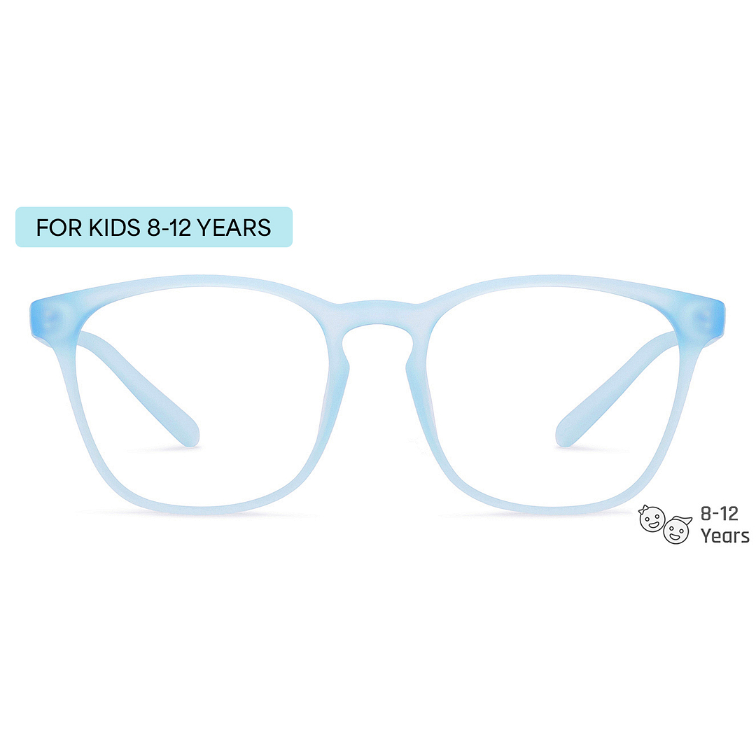 Hooper Sky Blue Full Rim Square left side