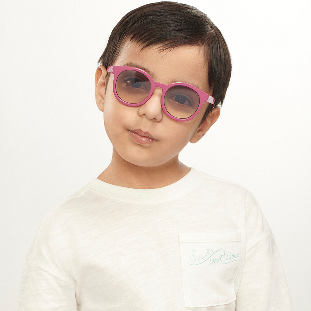 Hooper Pink Full Rim Round left side