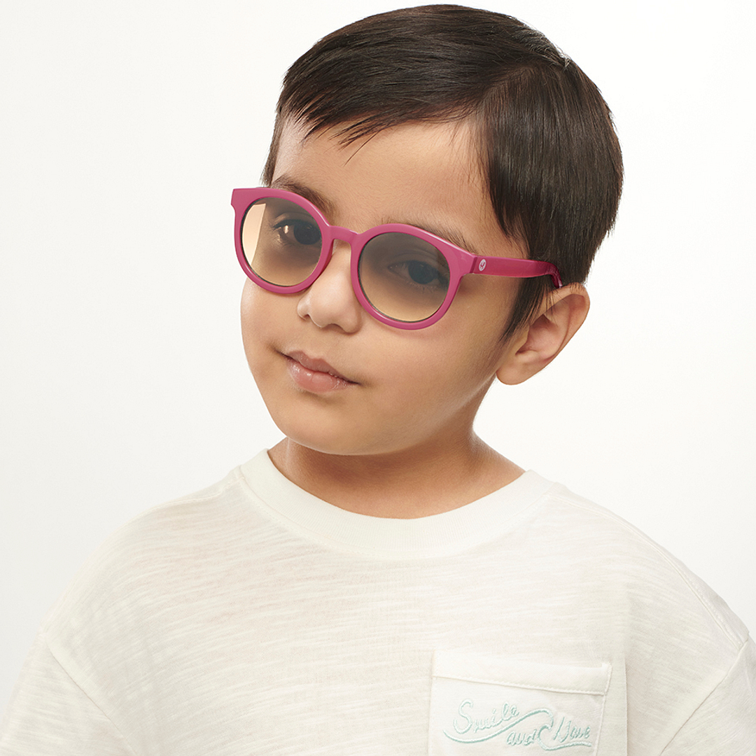 Hooper Pink Full Rim Round right side