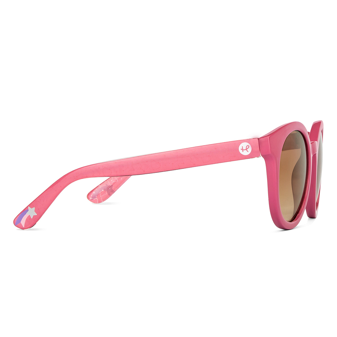 Hooper Pink Full Rim Round left side