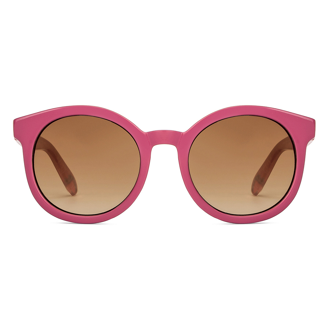 Hooper Pink Full Rim Round left side