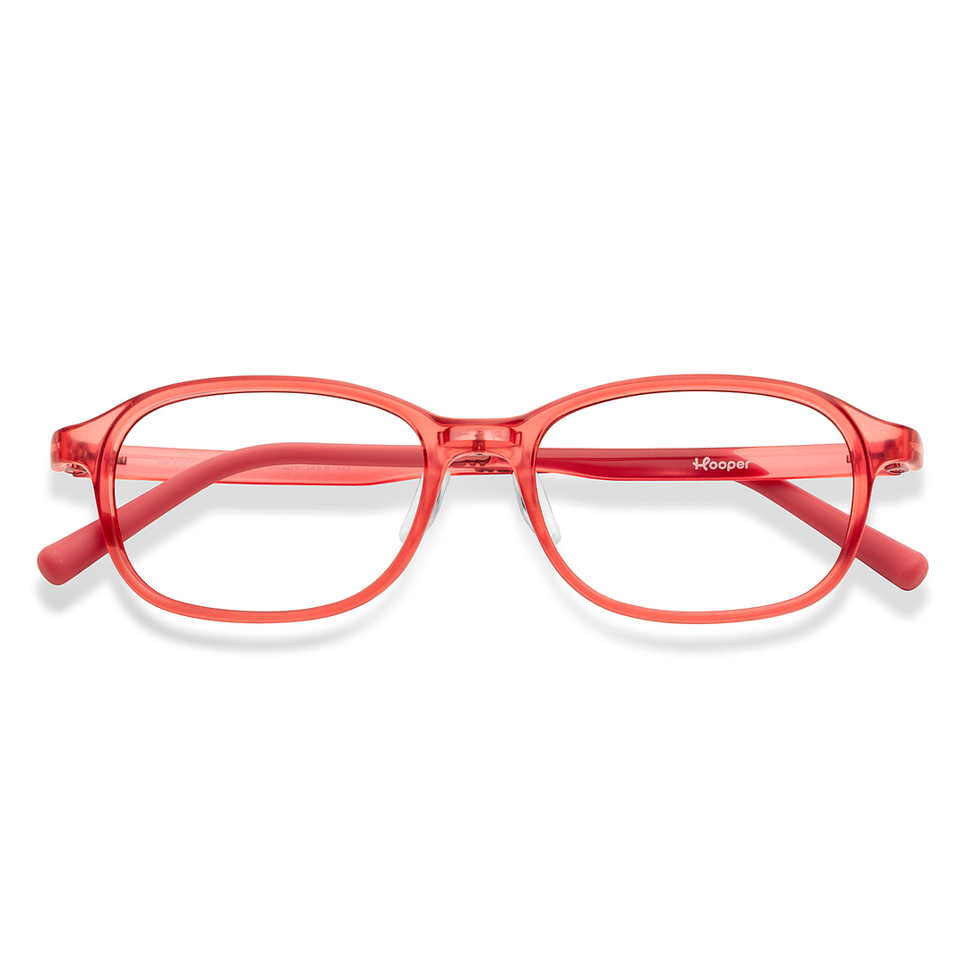 Hooper Pink Full Rim Rectangle left side