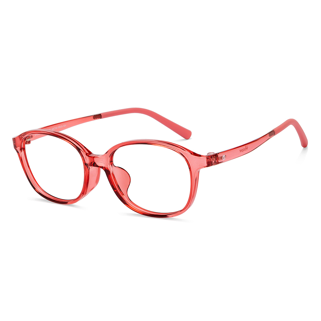 Hooper Pink Full Rim Square left side