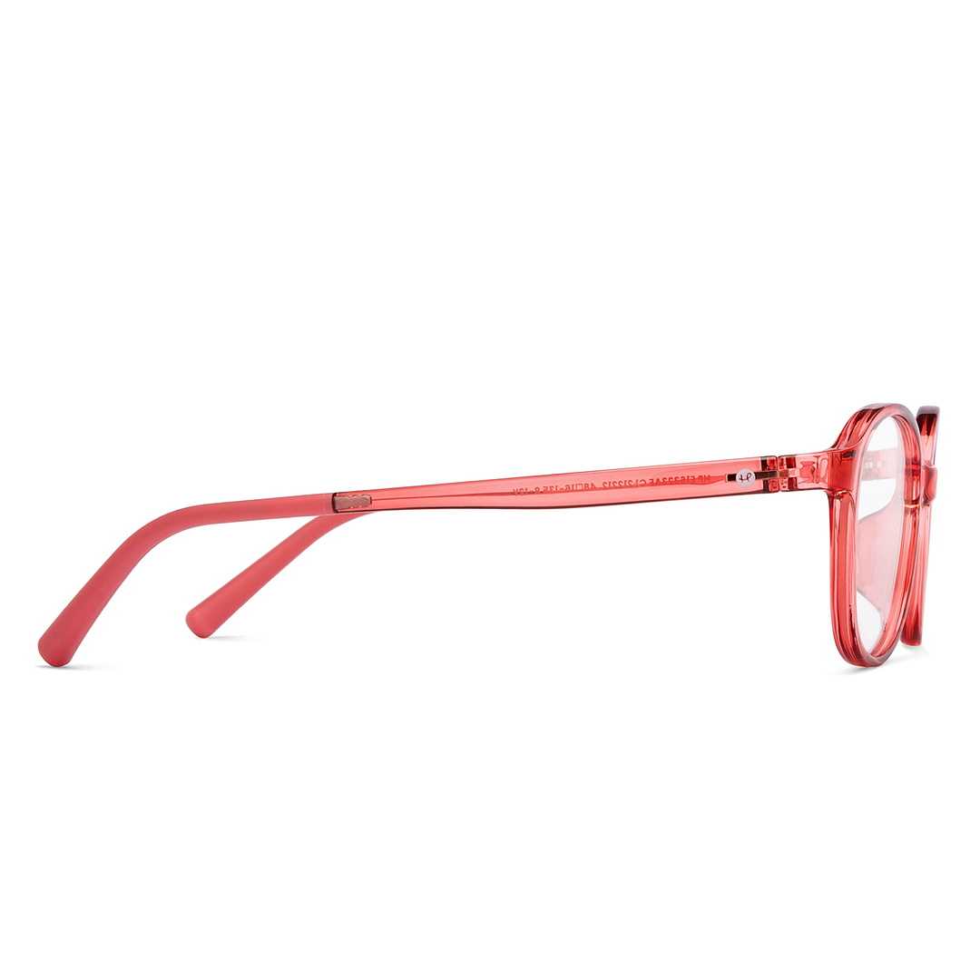 Hooper Pink Full Rim Square left side