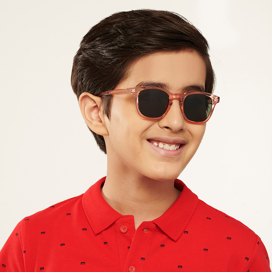 Hooper Pink Transparent Full Rim Square right side