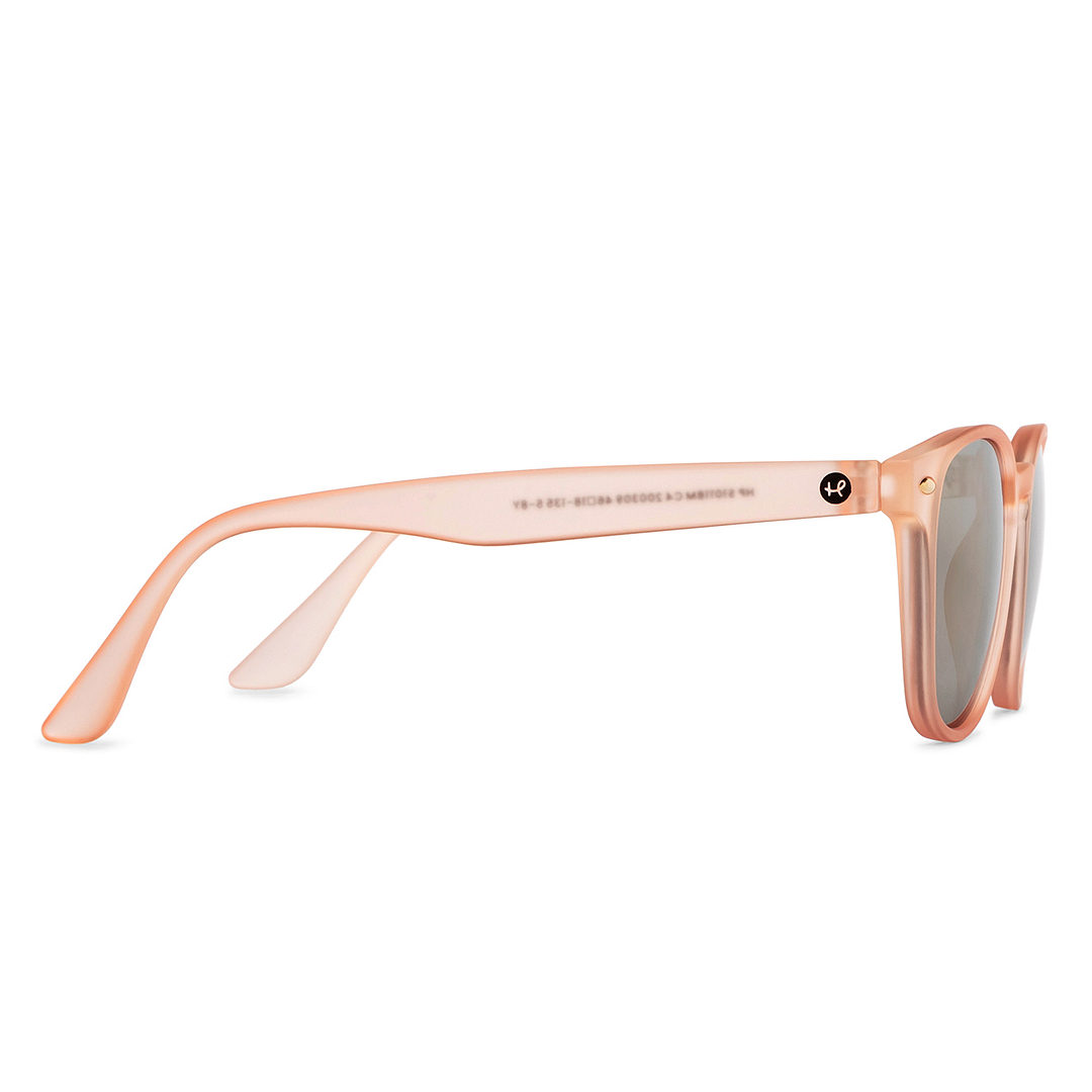 Hooper Pink Transparent Full Rim Square left side