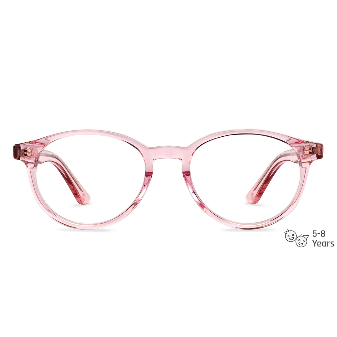 Hooper Online Pink Transparent Full Rim Round left side