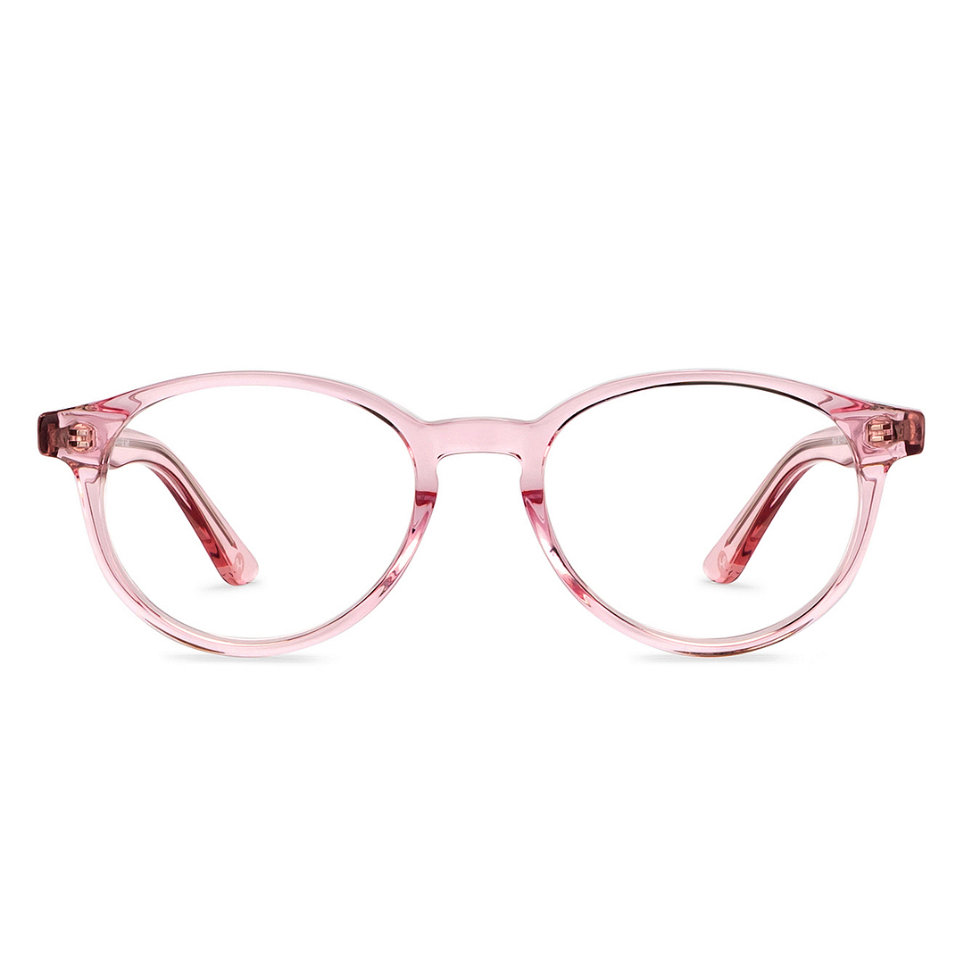 Hooper Online Pink Transparent Full Rim Round right side