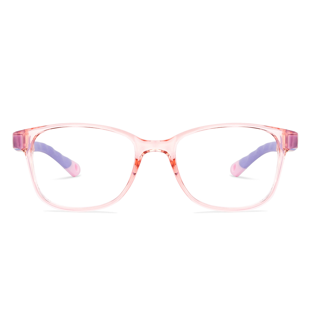Hooper Pink Transparent Full Rim Rectangle right side