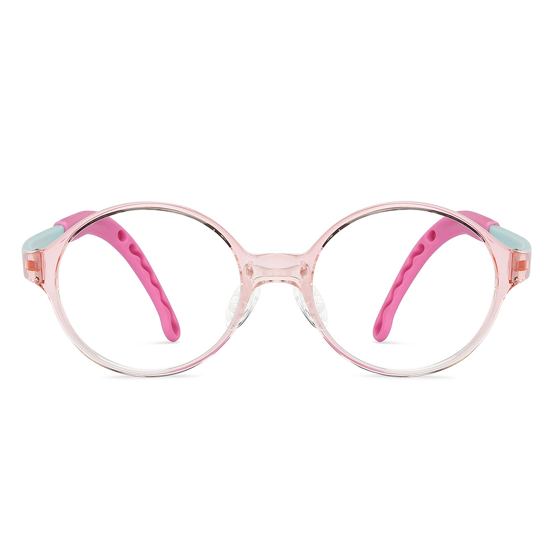 Hooper Online Pink Transparent Full Rim Round left side