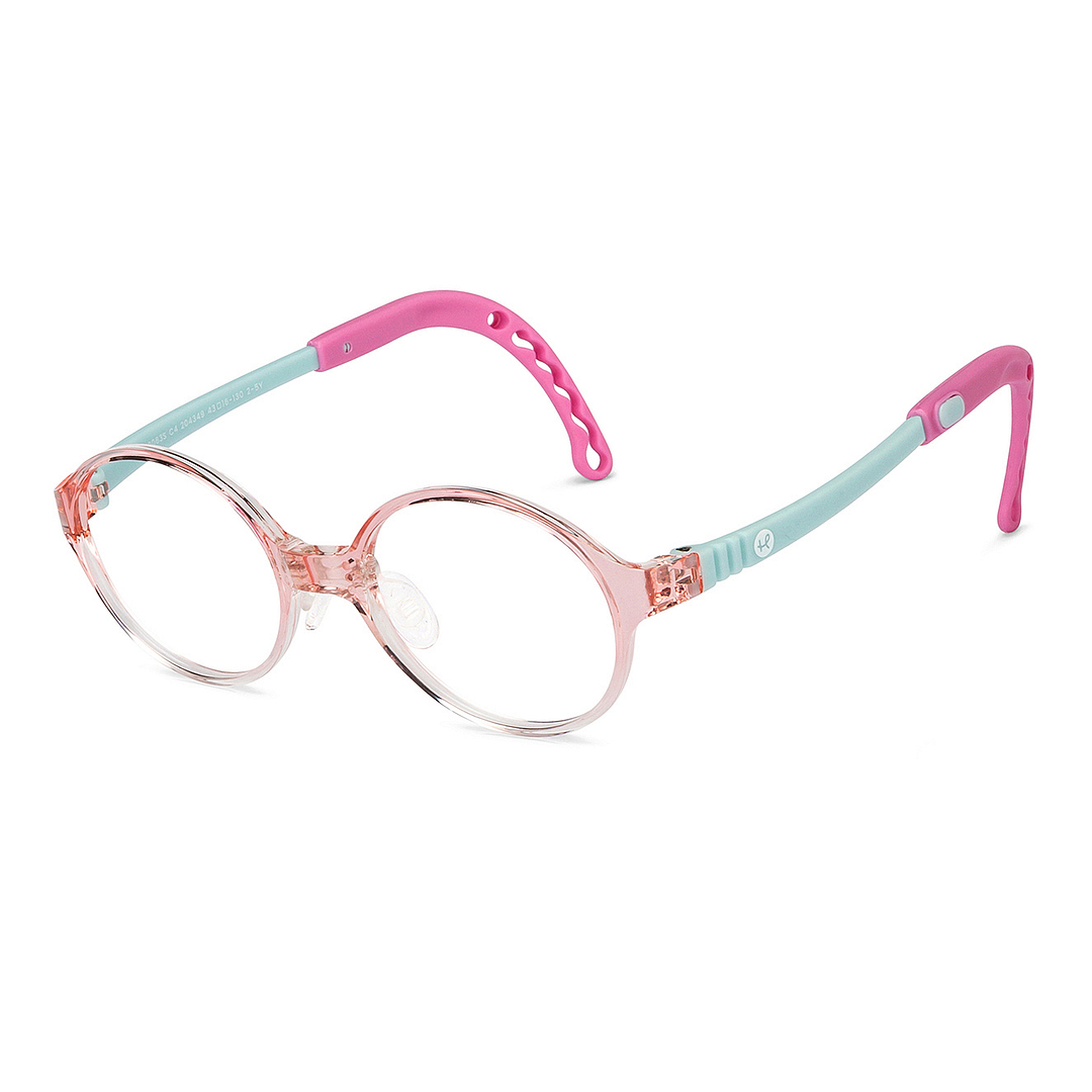 Hooper Online Pink Transparent Full Rim Round right side