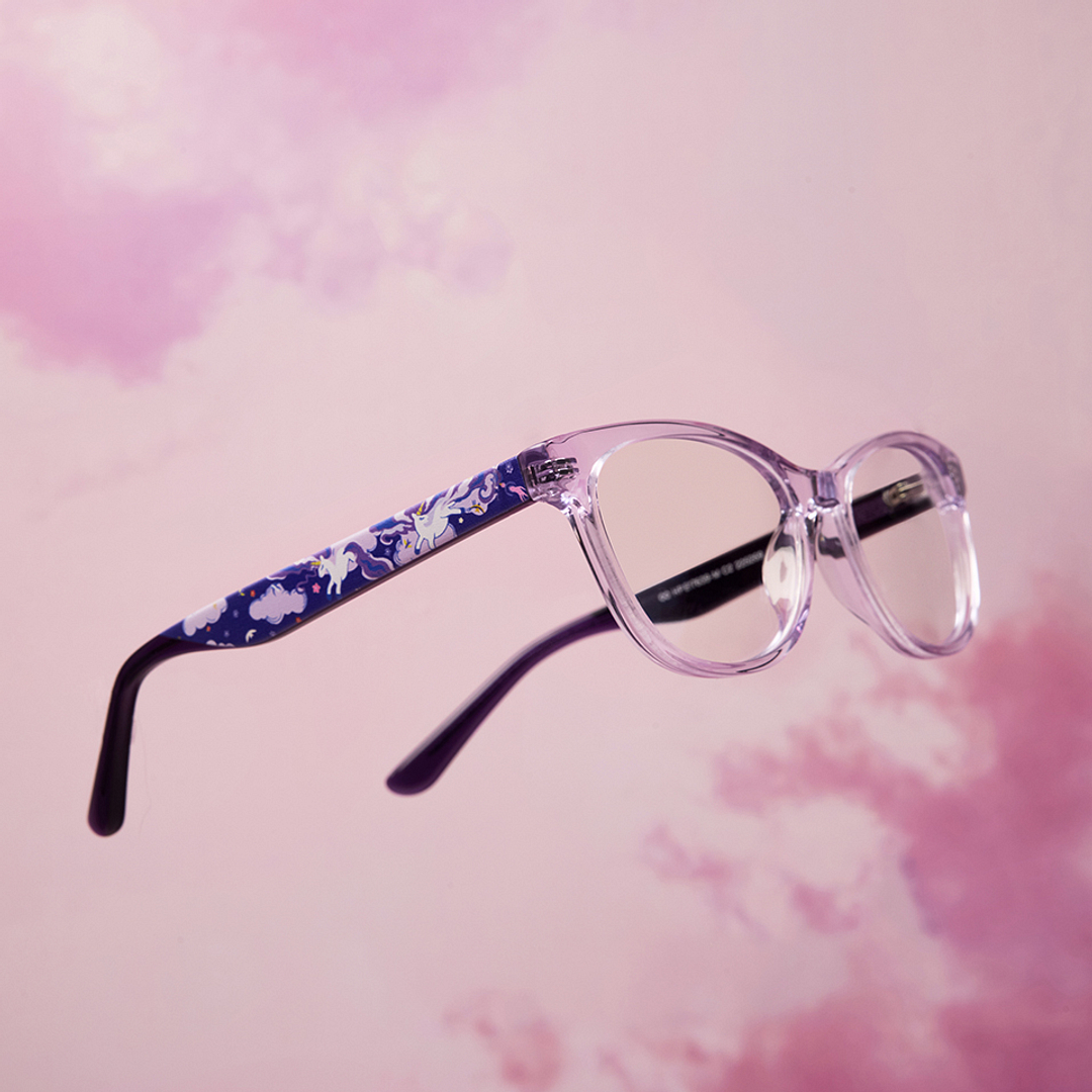 Hooper Online Purple Full Rim Cat Eye left side