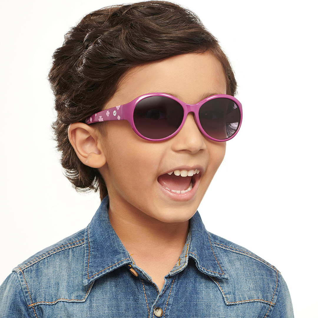 Hooper Purple Full Rim Oval left side