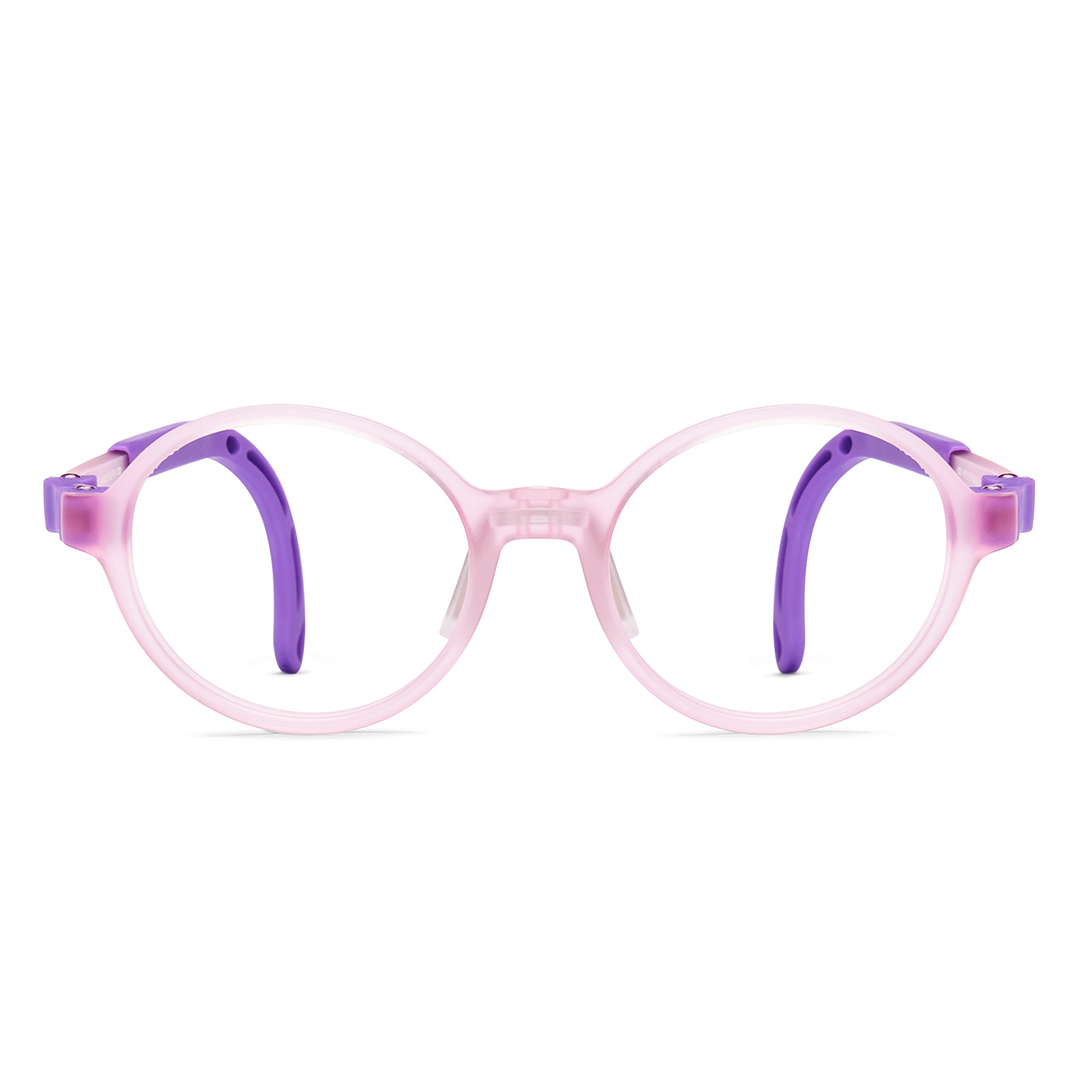 Hooper Pink Transparent Full Rim Round right side