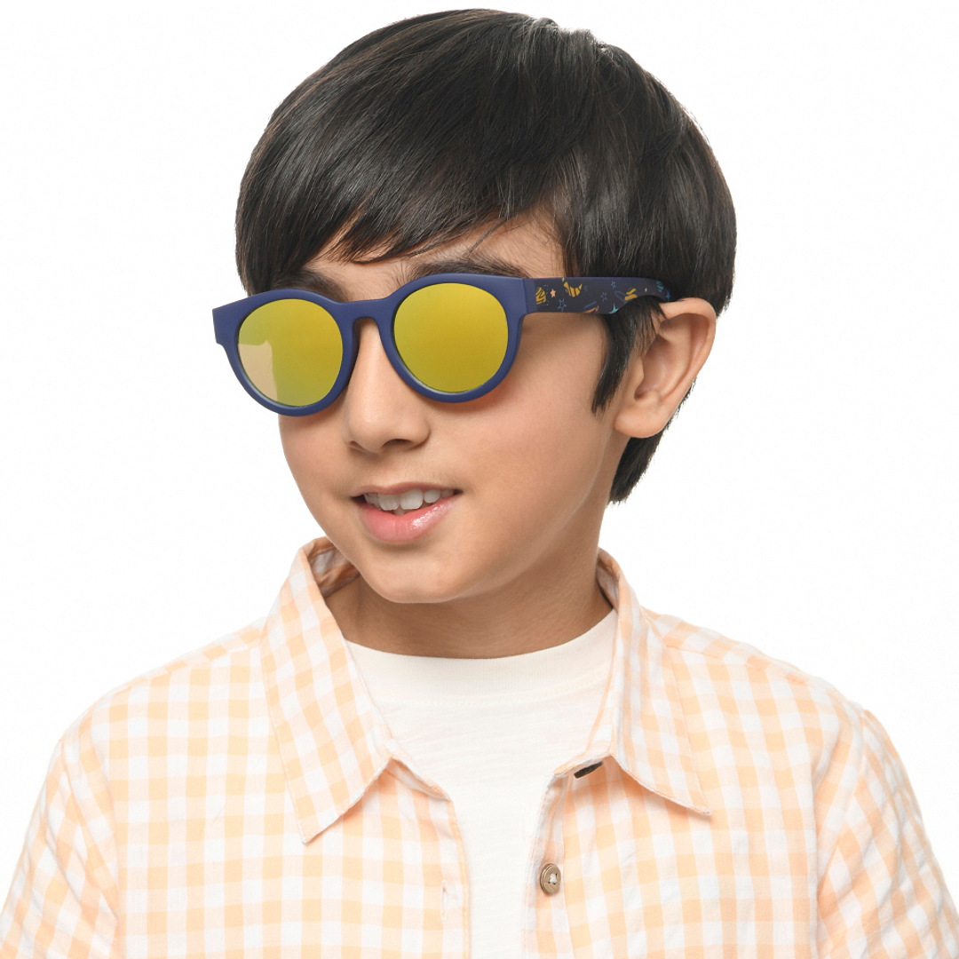 Hooper Sky Blue Full Rim Round right side