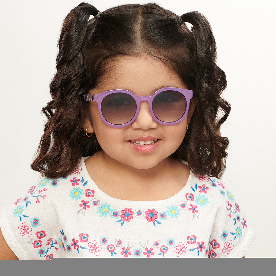 Hooper Purple Full Rim Round left side