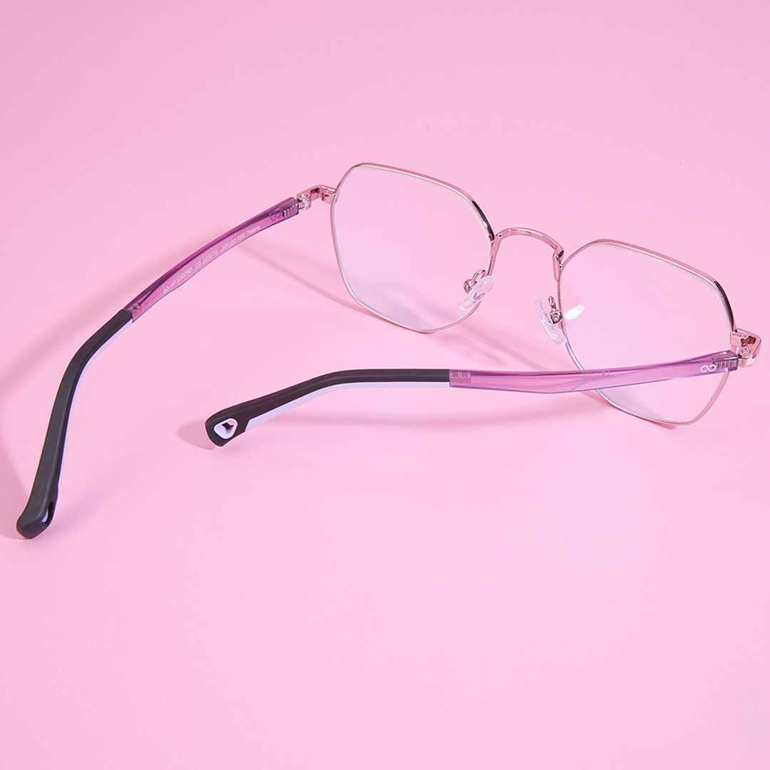 Hooper Online Purple Full Rim Geometric left side