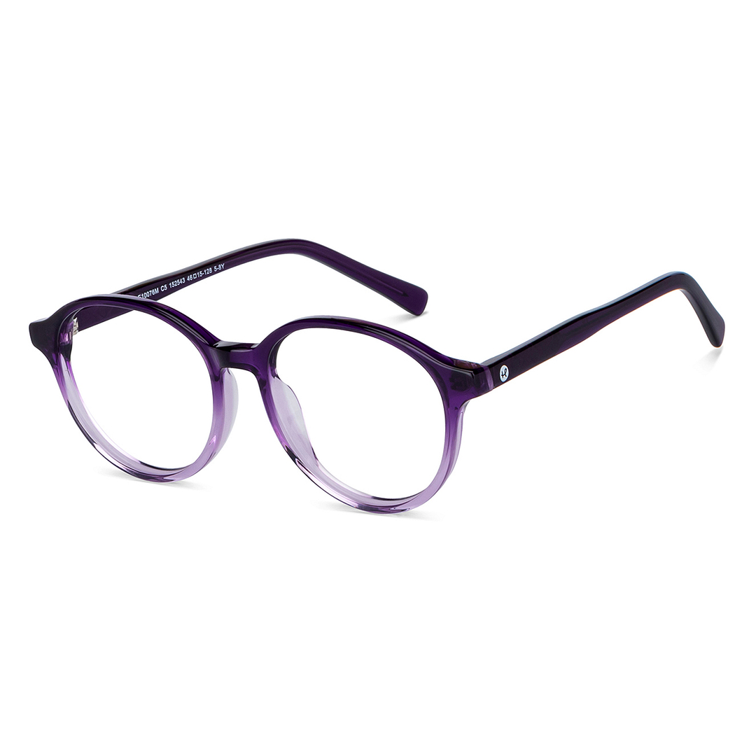 Hooper Online Purple Transparent Full Rim Round left side