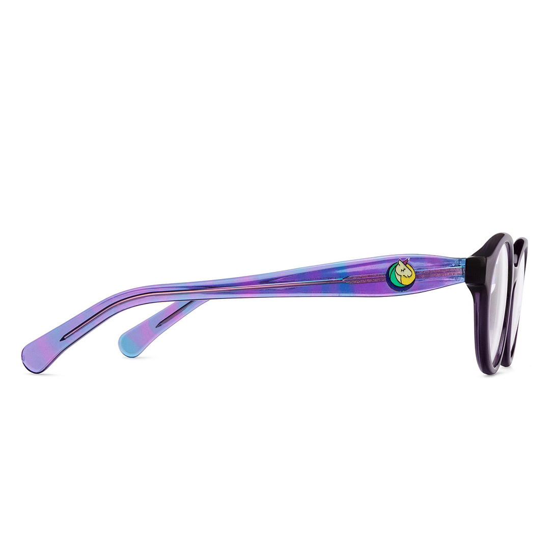 Hooper Online Purple Transparent Full Rim Round left side