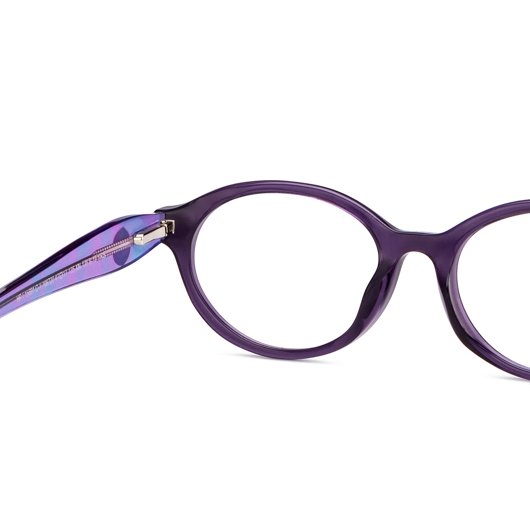 Hooper Online Purple Transparent Full Rim Round right side