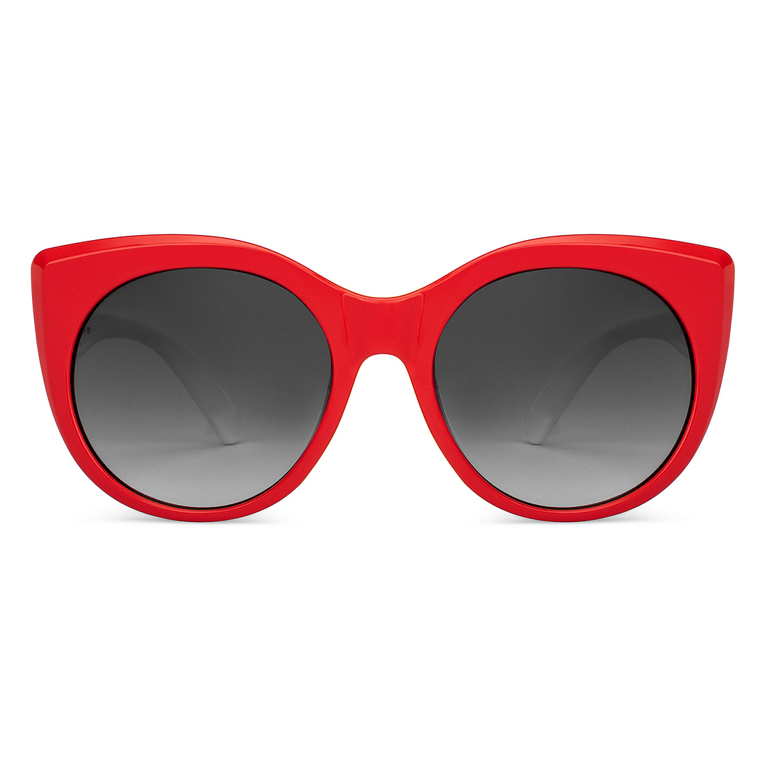 Hooper Red Full Rim Cat Eye right side