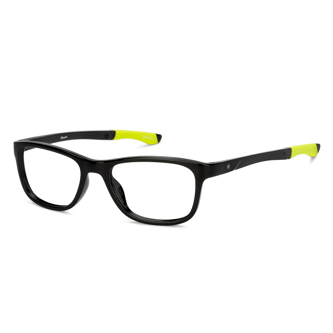 Hooper Online Black Full Rim Rectangle left side