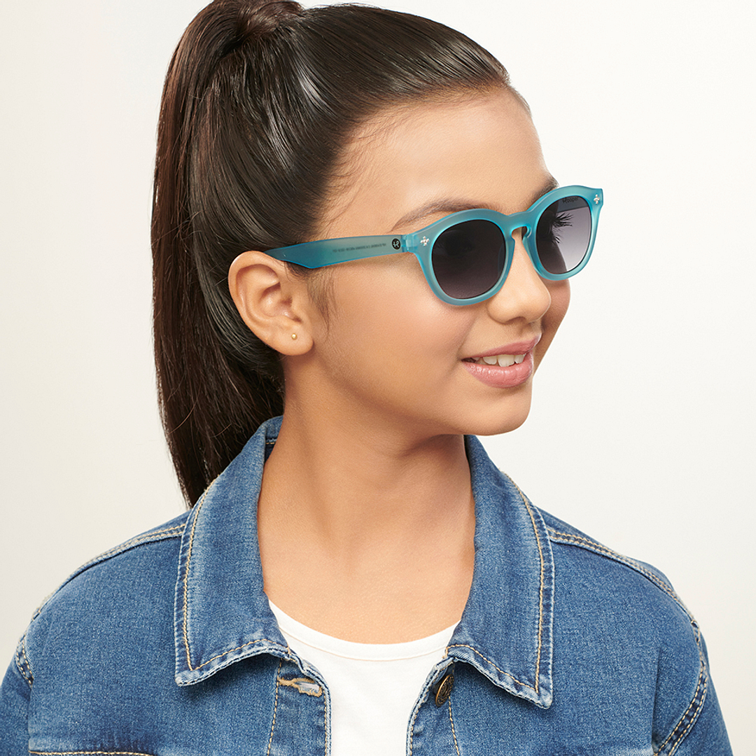 Hooper Sky Blue Full Rim Round right side