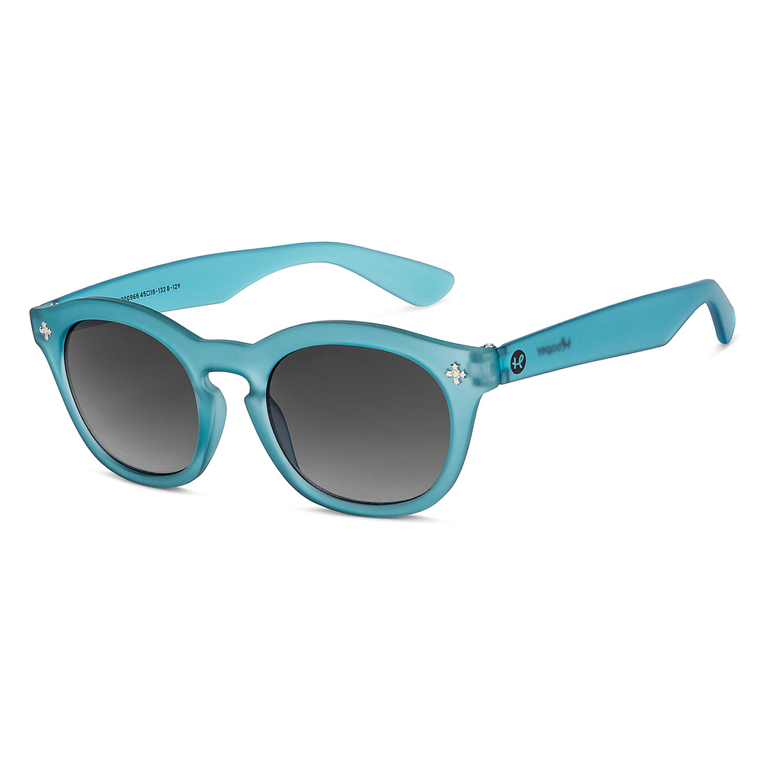 Hooper Sky Blue Full Rim Round left side