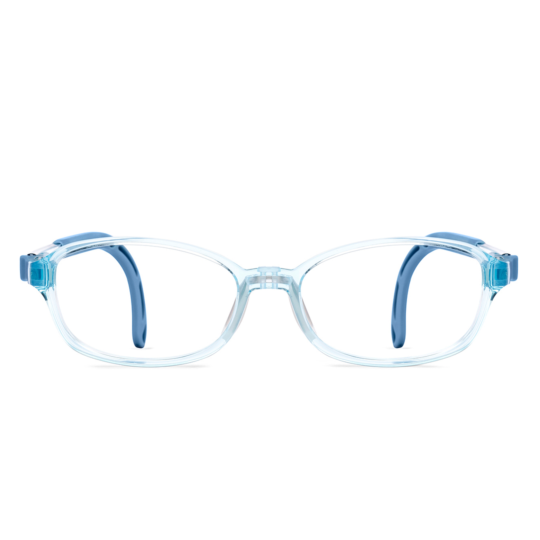 Hooper Blue Transparent Full Rim Rectangle right side
