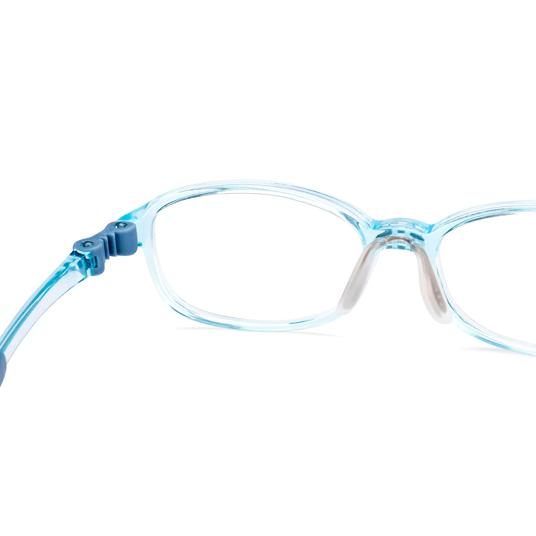 Hooper Blue Transparent Full Rim Rectangle right side