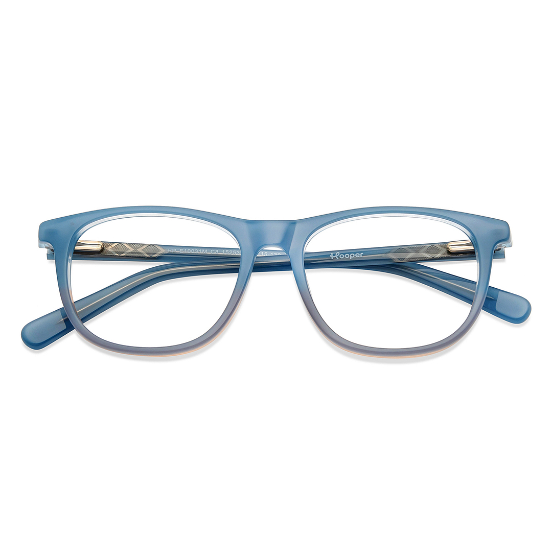 Hooper Online Sky Blue Full Rim Rectangle left side