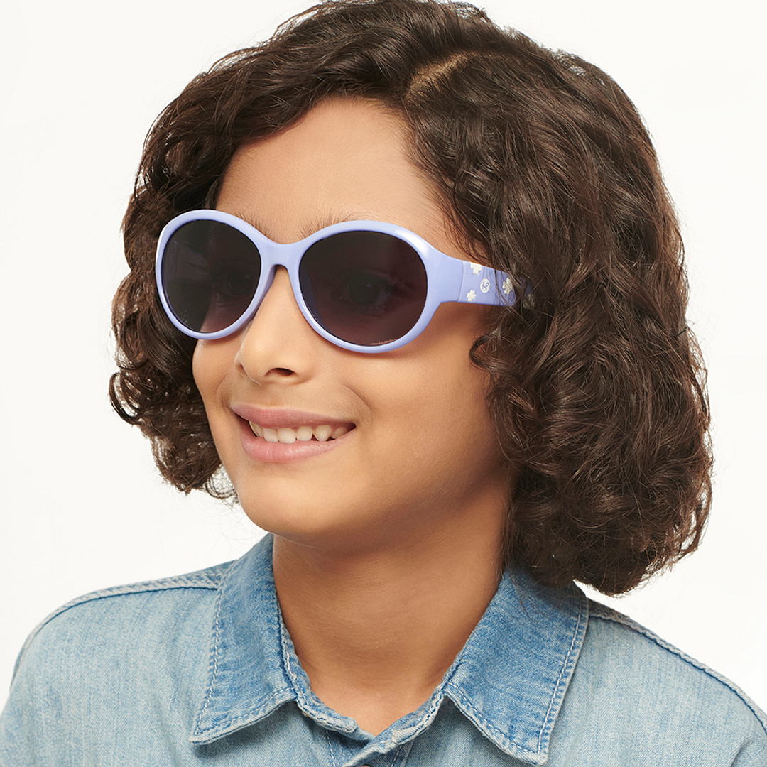 Hooper Sky Blue Full Rim Round left side