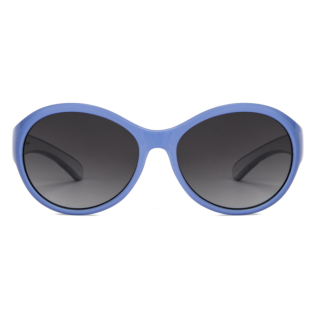 Hooper Sky Blue Full Rim Round left side