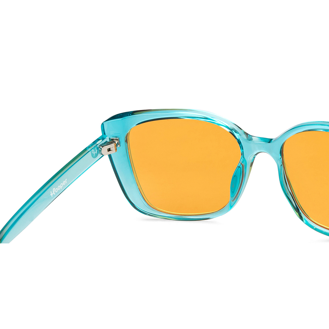 Hooper Sky Blue Full Rim Square right side